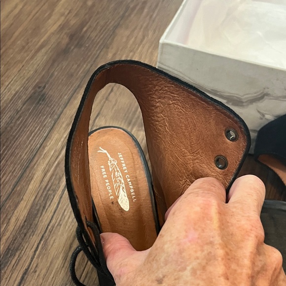 Jeffrey Campbell Black Lace-Up Bootie - Picture 2 of 4